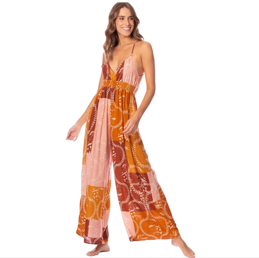NWT* MAAJI Botanic Engraving Allegra Beachwear Jumpsuit, Medium